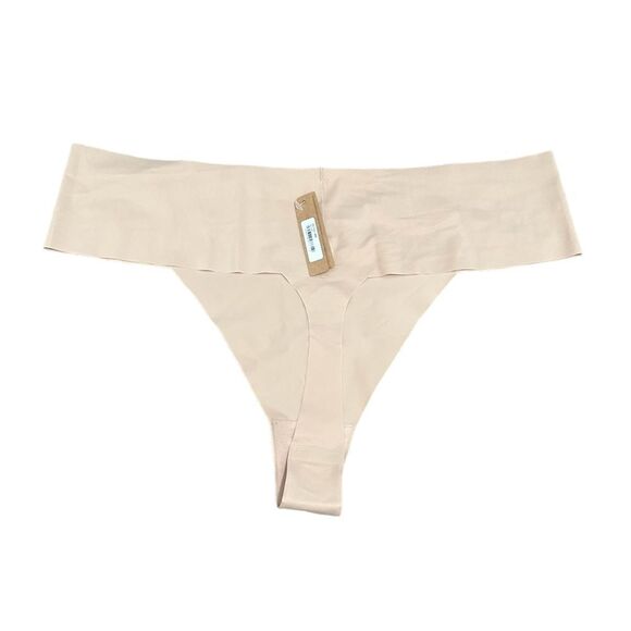 NWT SKIMS Naked Intimates Seamless In Clay Nude Thong Panty - Picture 4 of 5